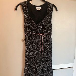 Motherhood Maternity black polka dots dress